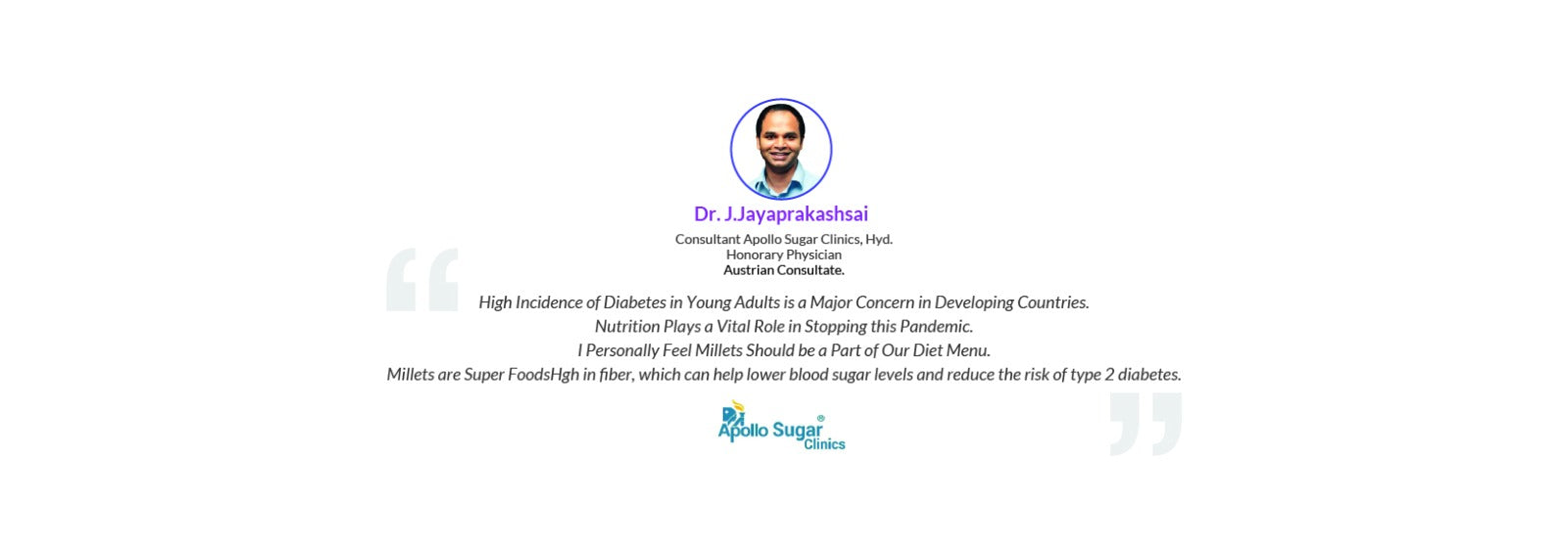 Testimonial Dr Jayaprakashsai