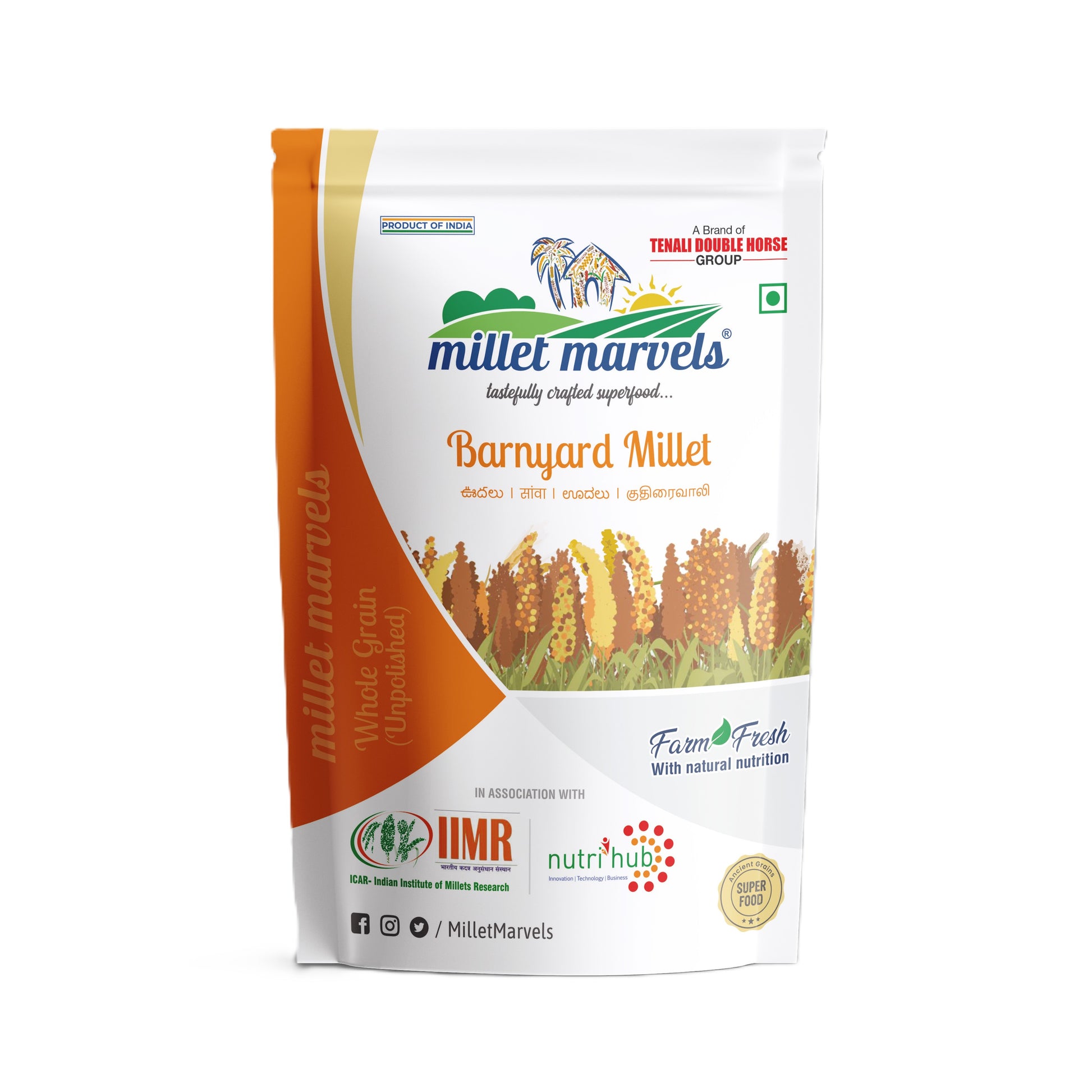 TDH Millet Barnyard Millet Grains by Tenali Double Horse